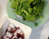菜の花とたこの和風パスタ作り方2写真