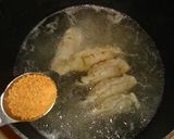 即席でふわたまのギョーザスープ。作り方2写真