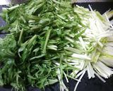 材料2つ☆簡単☆ヘルシー☆水菜の白和え♡作り方1写真