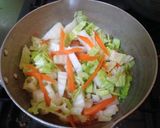 豆乳キムチーズうどん作り方1写真