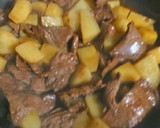 じゃがいもと牛肉のソース炒め作り方4写真