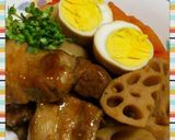 手軽に作れる♪豚の角煮風煮物作り方1写真