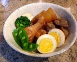 圧力鍋で手羽元と染み染み大根の煮物作り方9写真