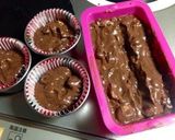 リンゴ&クリームチーズ・チョコケーキ作り方5写真