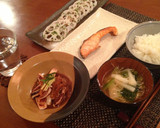 シンプル！青海苔と炒りごまの蓮根塩和え♡作り方5写真