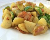 新じゃがと芽キャベツのジャーマンポテト作り方4写真