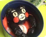 くまモン☆夏♪海☆かわいい3Dキャラ弁♪作り方9写真