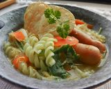 サラダクルルで朝食を＊簡単食べるスープ♬作り方8写真