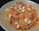 鶏肉とトマトのクリームパスタ作り方5写真
