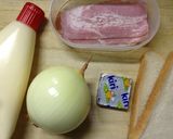 簡単！オニオンベーコンでサンドイッチ！作り方1写真