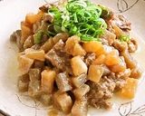リメイク❤牛すじ煮込みde和風お好み焼き作り方1写真