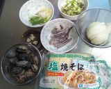 ボンゴレ風☆焼そば作り方1写真