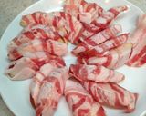アップルロールポーク〜焼肉タレを煮絡めて作り方5写真
