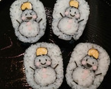 飾り巻き寿司 雪だるま 海苔巻き作り方17写真