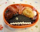 くじらごはん　幼稚園用キャラ弁作り方3写真