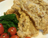 から揚げ（薄切り豚）おろし甘酢を添えて作り方4写真