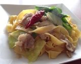 簡単!水菜と豚肉の和風ペペロンチーノ♪作り方4写真