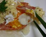 お箸で食べよう☆お餅でエッグベネディクト作り方4写真