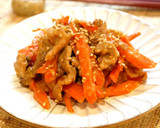 ✿里芋と豚肉のオイマヨ胡麻炒め✿作り方8写真