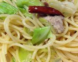 簡単♪キャベツ＋さば水煮缶ペペロンチーノ作り方12写真