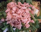 白菜&春菊とツナのめんつゆ煮作り方2写真