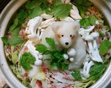 取材受けました☆大根おろしアート白クマ鍋作り方9写真