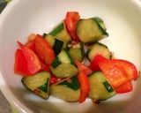簡単中華おかず☆きゅうりとパプリカの炒物作り方6写真