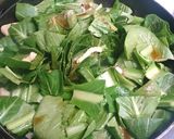 小松菜と油揚げの醤油炒め作り方3写真