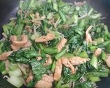 小松菜と油揚げの醤油炒め作り方4写真