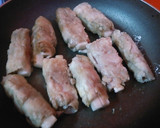 長芋豚肉巻きの照焼きオイスターソース作り方4写真