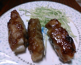 長芋豚肉巻きの照焼きオイスターソース作り方6写真