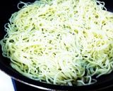 鮭と水菜の塩焼きそば作り方3写真