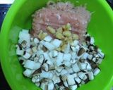 【カロリーオフ】鶏ひき肉のあげ包作り方1写真