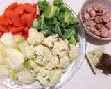葉も♪カリフラワーと人参のカレースープ作り方1写真