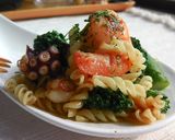 サラダクルルで*簡単魚介ペペロンチーニ*作り方5写真