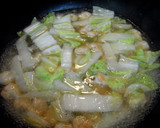 エビたま白菜のあんかけ焼きそば作り方7写真