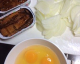 缶詰め サンマの蒲焼 卵とじ ウナとじ風作り方1写真
