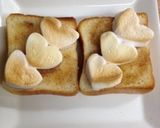 バレンタインに❤︎マシュマロトースト作り方1写真