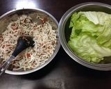揚げ春雨のレタス包み作り方3写真