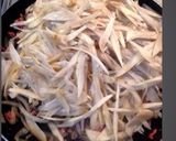 ゴボウと合挽きミンチの甘辛煮♪作り方2写真