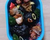 キャラ弁☆ ポケモン ブラッキー作り方4写真