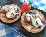 ほうじ茶ラテ×さつま芋のチーズトースト作り方7写真