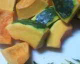 南瓜の鶏そぼろあん作り方1写真
