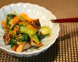 青梗菜とエリンギのコチュジャン味噌和え作り方5写真