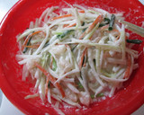むき海老入り*大根・人参の皮のかき揚げ*作り方3写真
