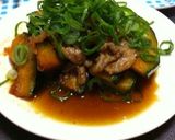 カボチャと豚肉の甘辛煮作り方4写真