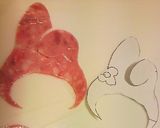 【ｷｬﾗ弁】マイメロ弁当♥作り方2写真
