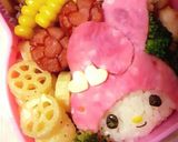 【ｷｬﾗ弁】マイメロ弁当♥作り方8写真
