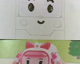 キャラ弁 ロボカーポリー アンバー作り方1写真