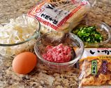 府中焼き風焼きそば　いか天入りが広島の味作り方1写真